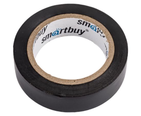 Изолента Smartbuy 0.13х15 мм, 10 метров, черная SBE-IT-15-10-b 