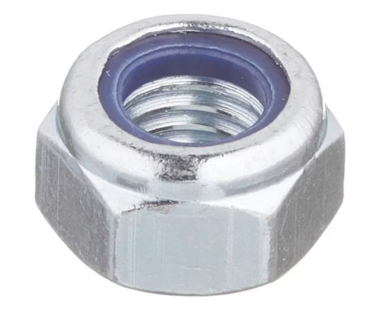 Шестигранная самостопорящаяся гайка с нейлоновым кольцом крепежная техника din 985, м3, 1000 шт., цинк 493128 БК 