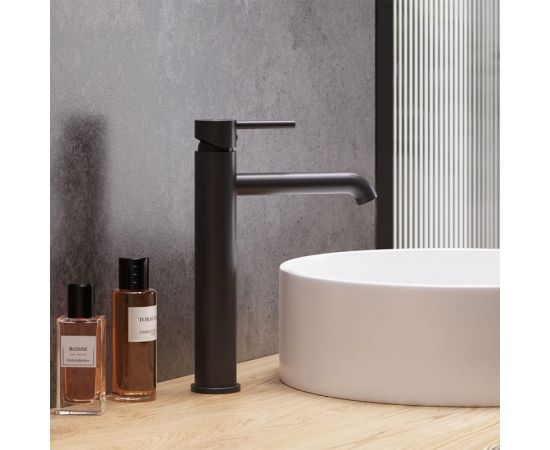 Смеситель для раковины Damixa Scandinavian Pure высокий, чёрный 360250300 – изображение 2
