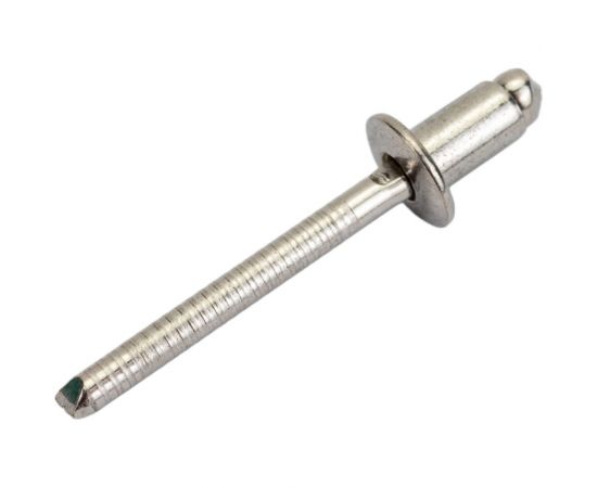 Вытяжная нержавеющая заклепка со стандартным бортиком KREPFIELD 5x8 мм, ART 9052, А2, 20 шт. 9052ЗАКЛЕПКА5Х8А2-20 – изображение 2