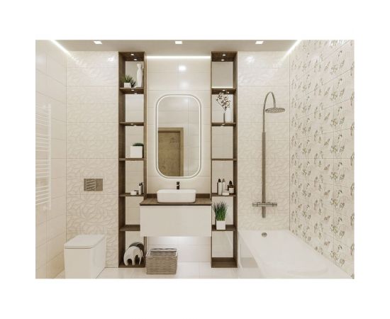 Настенная плитка Eletto Ceramica malwiya milk struttura 24,2x70 см 506921101 – изображение 2