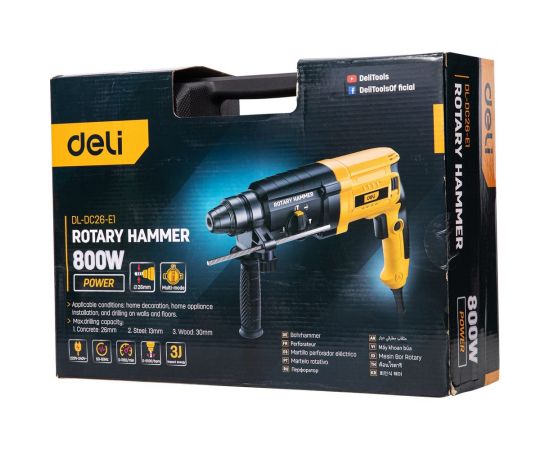 Перфоратор DELI DL-DC26-E1 SDS+, 800 Вт 103007 – изображение 21