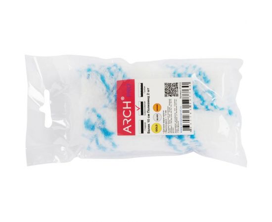 Валик ARCH PRO бюгельный GOLD ворс 12 мм Полиамид 10 см 2 шт в упаковке 271210 – изображение 3