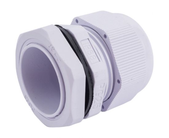 Сальник ГОФРОМАТИК pg 25 пластик (15-21мм) ip68 серый zeta30913 – изображение 3