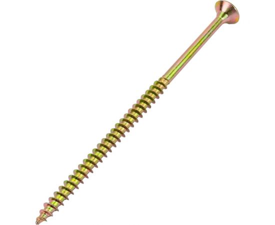 Саморез Мир крепежа DIN 7962 6,0x120 Pozi желтый цинк (100 шт) Т0000018914 – изображение 3