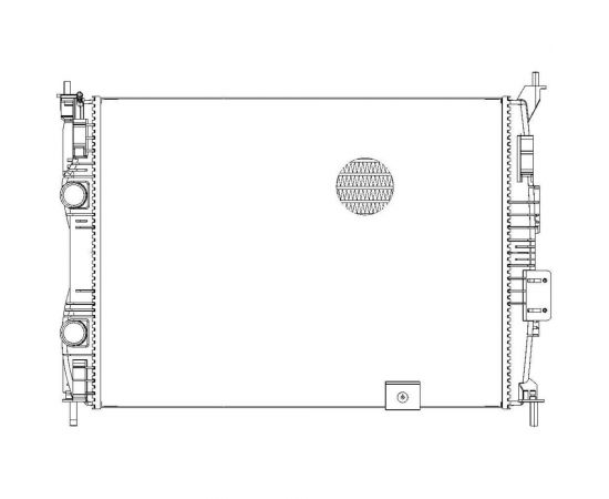 Радиатор охлаждения для автомобилей Qashqai 1.6i МТ LUZAR LRc 1401 – изображение 3