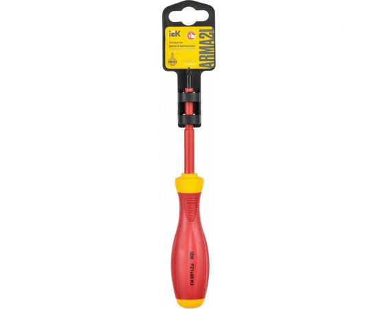 Диэлектрическая отвертка IEK ARMA2L 3 PZ1x80 K3 A2L3-SC30-K3-PZ-10-080 – изображение 3