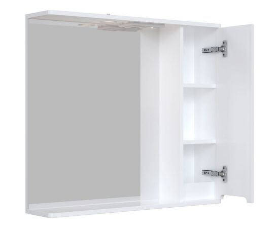 Зеркальный шкаф Sanstar Адель 80 П, 1 дверь, белый 176.1-2.4.1. – изображение 4