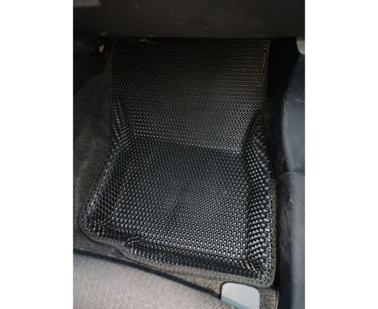 Ковры в салон автомобиля Eva Smart mitsubishi asx пресс борта 2010 - эва сота чёрные c бежевой окантовкой 3555-B5A1-S – изображение 4