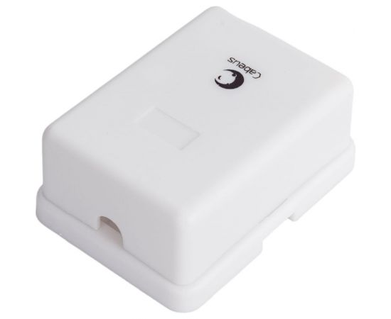 Двойная внешняя телефонная розетка RJ-12(6P4C) Cabeus белая WS-6P4C-TEL-2 – изображение 4