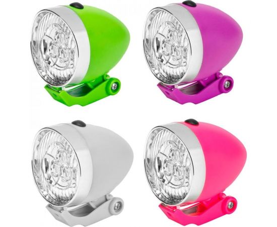 Фонарь STELS JY-592 передний 3 светодиода серебристо-белый 560095 – изображение 4