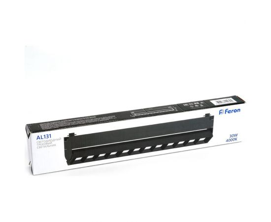 Светодиодный трековый однофазный светильник FERON AL131 на шинопровод 30W 4000K 60 градусов черный 48378 – изображение 10