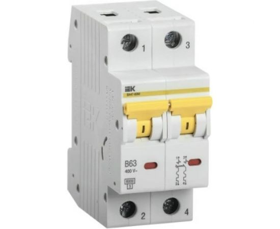 Автоматический выключатель IEK ВА47-60M 2Р 32А 6кА D MVA31-2-032-D 