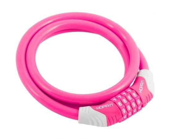 Велосипедный замок НОРА-М №31 размер - ф 10 х 1000 мм, розовый 18309 