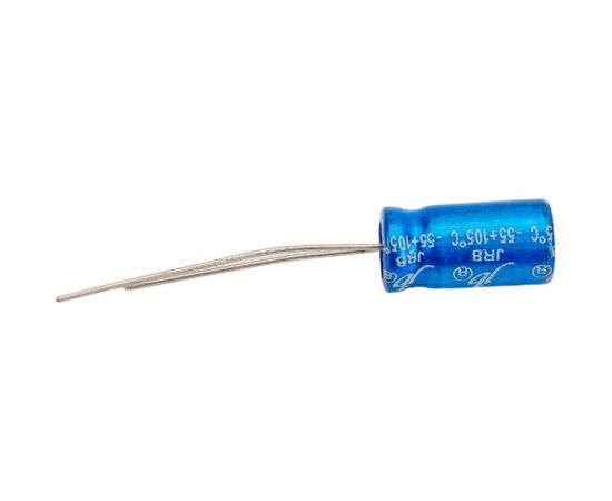 Электролитический конденсатор JB Capacitors 22мкФ, 100В, -55/105C, 6.3x11мм, JRB2A220M02500630110000BST-66 