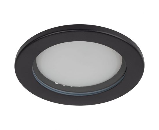 Влагозащищенный встраиваемый светильник ЭРА KL95 SBK GX53, IP44, черный Б0055812 