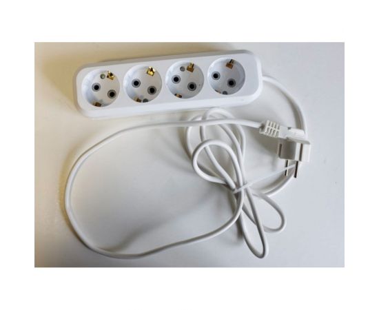 Удлинитель сетевой ПЕРЕСВЕТ+ с заземлением на 4 гнезда шнур ПВС 3*1- 2м 4620003921384 