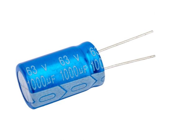 Электролитический конденсатор JB Capacitors 1000мкФ, 63В, -55/105C, 16x25мм JRB1J102M07501600250000BST-54 