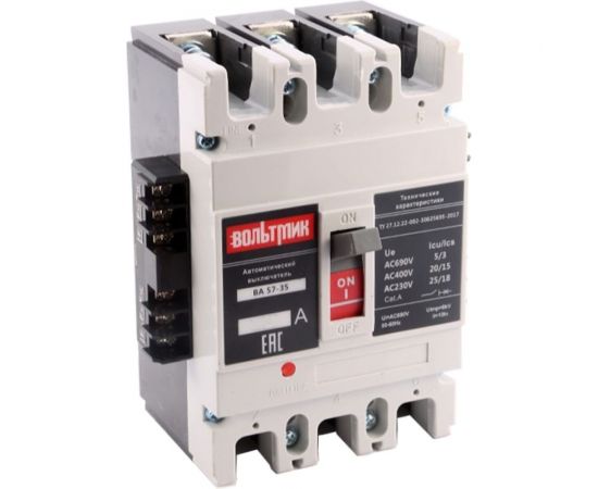 Автоматический выключатель ВТМ (S) ВА 57-35 341810 31,5А 320 (НР-220АС) 00000390 ВТМ00000390 