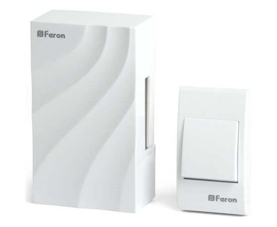 Проводной звонок с кнопкой FERON db-102 электромеханический слоновая кость 230v, 48806 