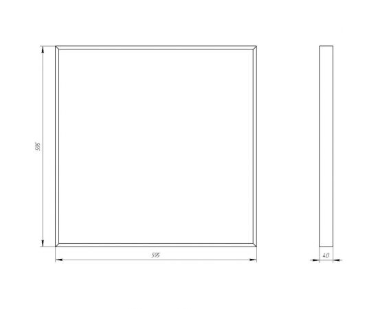 Светодиодный сетильник ЭРА SPO910240K032 595x595x40 32Вт 3360Лм 4000К матовый Б0046475 – изображение 2