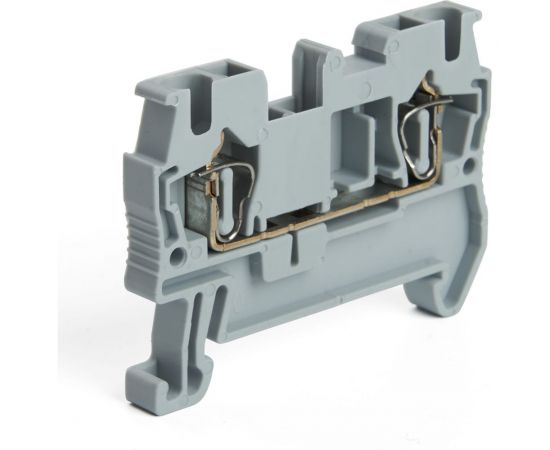 Самозажимной 2-проводной проходной зажим STEKKER ЗНИ - 2,5, JXB ST 2,5, серый LD552-1-25, 100шт, 39951 – изображение 2