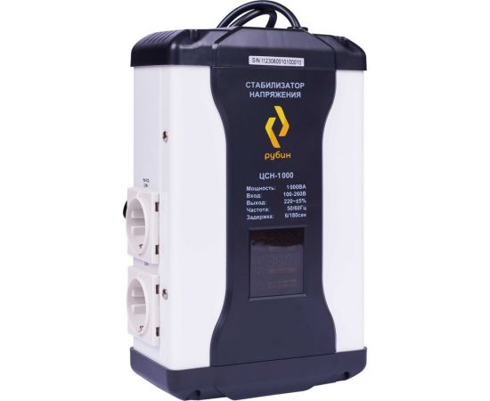 Однофазный стабилизатор напряжения Рубин ЦСН 1 000 (1000ва) РЭ-ЦСН 1000 – изображение 2
