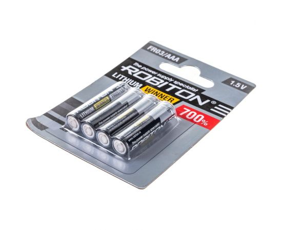 Элемент питания Robiton WINNER R-FR03-BL4 FR03 BL4 13688 – изображение 2