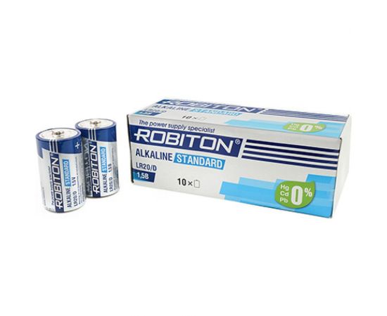 Элемент питания ROBITON 10шт. STANDARD LR20 13985 – изображение 2