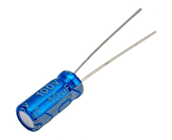 Электролитический конденсатор JB Capacitors 10мкФ, 100В, -55/105C, 5x11мм, JRB2A100M02000500110000BST-65 – изображение 2