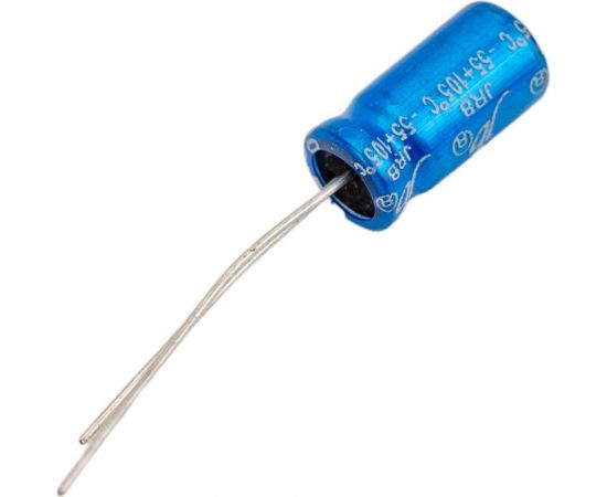 Электролитический конденсатор JB Capacitors 22мкФ, 100В, -55/105C, 6.3x11мм, JRB2A220M02500630110000BST-66 – изображение 2