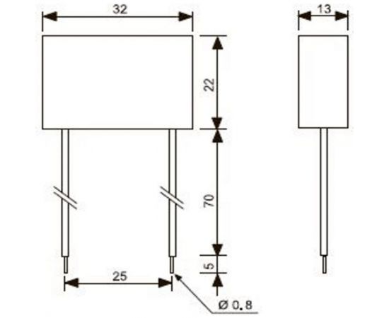 Конденсатор для использования реле Finder 26 серии с подсвечиваемыми кнопками, 02600 – изображение 2