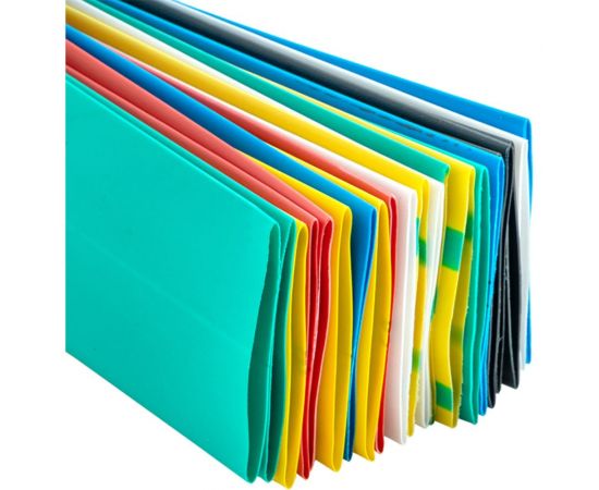 Термоусаживаемая трубка EKF ТУТ 30/15 набор: 7 цветов по 3 шт. 100 мм PROxima tut-n-30 – изображение 3