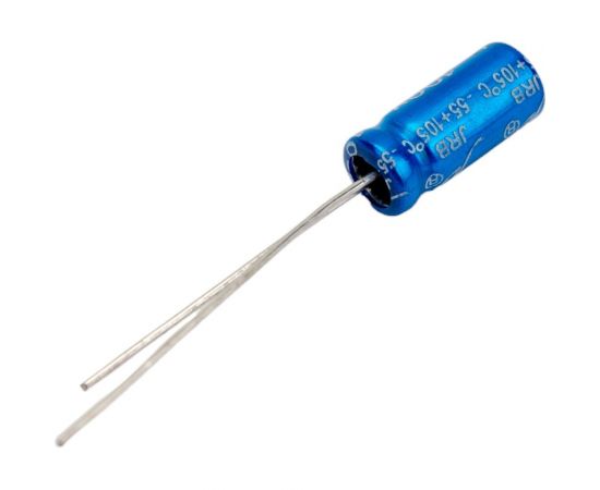 Электролитический конденсатор JB Capacitors 10мкФ, 100В, -55/105C, 5x11мм, JRB2A100M02000500110000BST-65 – изображение 3