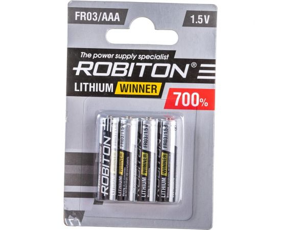 Элемент питания Robiton WINNER R-FR03-BL4 FR03 BL4 13688 – изображение 3