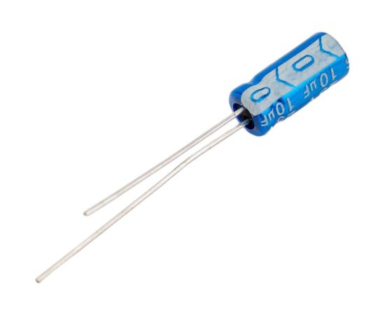 Электролитический конденсатор JB Capacitors 10мкФ, 25В, -55/105C, 5x11мм, JRB1E100M02000500110000BST-09 – изображение 3