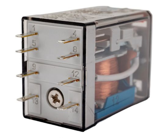 Промежуточное реле Finder 2 перекидных контакта 10А, = 12В DC, 553290120040 – изображение 3