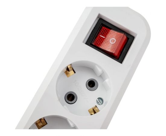 Сетевой удлинитель ПЕРЕСВЕТ+ с заземлением на 4 гнезда с переключателем шнур ПВС 3*0,75 2м 4620003921865 – изображение 3