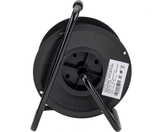 Электрический удлинитель на катушке SVET 20м/4розетки без заземления (ПВС), 6А УХ-6-4-20-К ПВС 2x0,75 EV0451-5121 – изображение 4