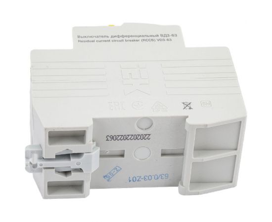 Узо IEK karat вд3-63 2p 63а 30ма 6ка тип ac MDV20-2-063-030 – изображение 5