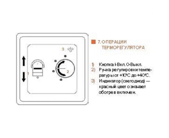 Терморегулятор для теплого пола IQWATT CLIMATIQ BT с ручным управлением, слоновая кость 20617 – изображение 5