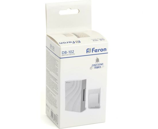 Проводной звонок с кнопкой FERON db-102 электромеханический слоновая кость 230v, 48806 – изображение 6