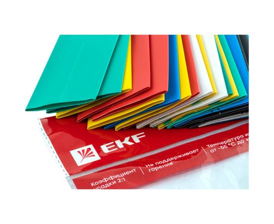 Термоусаживаемая трубка EKF ТУТ 30/15 набор: 7 цветов по 3 шт. 100 мм PROxima tut-n-30 – изображение 9