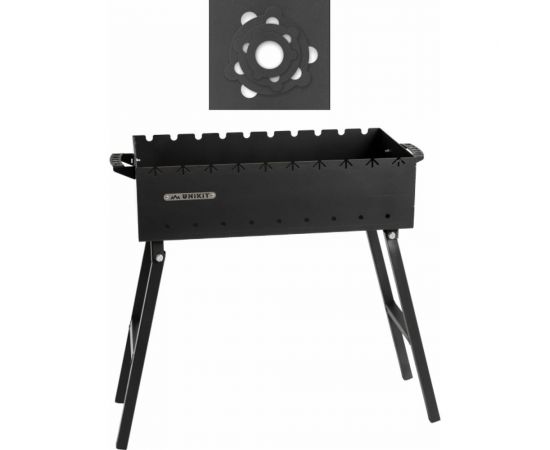 Складной мангал 5 мм, 600 + подказанник Unikit UN-МСК19 