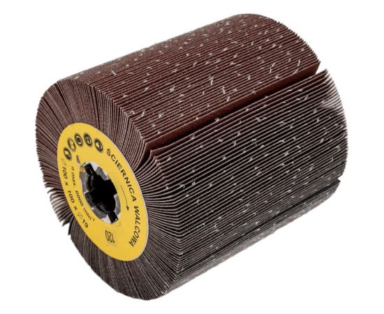 Валик шлифовальный лепестковый на тканой основе (100х100х19 мм; P120) GLOB ШЛВ100х100х19P120 