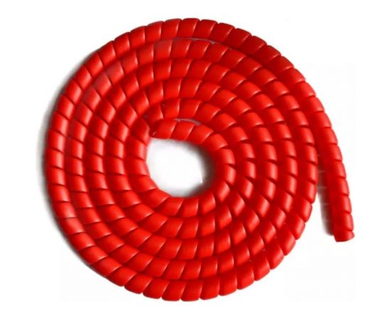 Спиральная пластиковая защита PARLMU SG-32-F13-k5 полипропилен, размер 32, плоская поверхность, цвет красный, длина 5 м PR0300700-5 