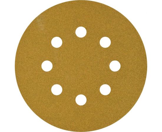 Шлифовальный круг на липучке GOLD Classic 125 мм, 8 отверстий, 50 шт, P120 ABRAFORM AF50-GC-128-8-120 