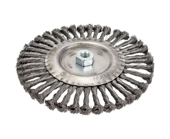 Щетка крацовка дисковая (200 мм; М14; стальная проволока) для УШМ Orientcraft WHBM14200840 