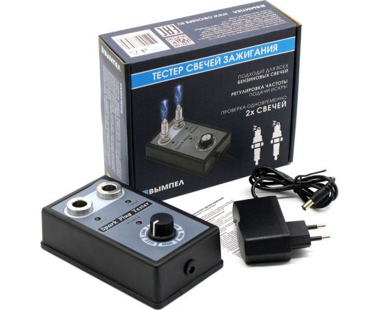 Тестер свечей зажигания Вымпел для 2-х свечей, адаптер 220-12В 5284 