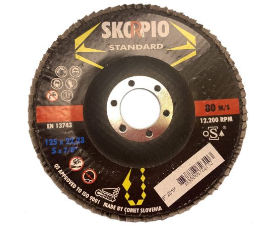 Круг лепестковый STANDART (125х22.23 мм; A40; F29) SKORPIO 710919 